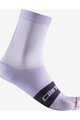 CASTELLI Klasszikus kerékpáros zokni - ESPRESSO W - lila