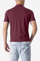 CASTELLI póló - MERINO POLO - bordó