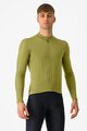 CASTELLI Hosszú ujjú kerékpáros mez - ESPRESSO THERMAL - zöld