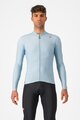 CASTELLI Hosszú ujjú kerékpáros mez - ESPRESSO THERMAL - világoskék