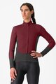 CASTELLI Kerékpáros dzseki béléssel - PERFETTO AIR W - bordó