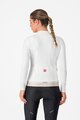 CASTELLI Hosszú ujjú kerékpáros mez - ESPRESSO THERMAL W - fehér