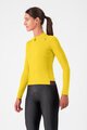 CASTELLI Hosszú ujjú kerékpáros mez - ESPRESSO THERMAL W - sárga
