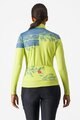 CASTELLI Hosszú ujjú kerékpáros mez - UNLIMITED THERMAL 2 W - sárga