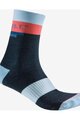 CASTELLI Klasszikus kerékpáros zokni - VELOCISSIMA 2 THERMAL - kék