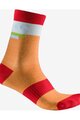 CASTELLI Klasszikus kerékpáros zokni - VELOCISSIMA 2 THERMAL - narancssárga
