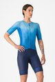 CASTELLI Rövid kerékpáros nadrág kantárral - A/C W - kék