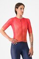 CASTELLI Rövid ujjú kerékpáros mez - A/C W - piros