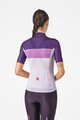 CASTELLI Rövid ujjú kerékpáros mez - ELEGANTE - lila/rózsaszín/fehér