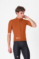 CASTELLI Kerékpáros szélálló dzseki - DO.DI.CI. SHORT SLEEVE - barna