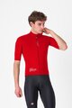 CASTELLI Kerékpáros szélálló dzseki - DO.DI.CI. SHORT SLEEVE - piros