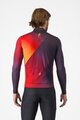 CASTELLI Hosszú ujjú kerékpáros mez - AMPLIFY - fekete/piros/sárga