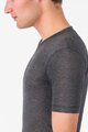 CASTELLI Rövid ujjú kerékpáros póló - MEDIO BASE LAYER - szürke
