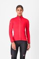 CASTELLI Kerékpáros dzseki béléssel - ALPHA 150 W - piros
