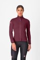 CASTELLI Kerékpáros dzseki béléssel - ALPHA 150 W - bordó