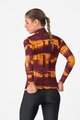 CASTELLI Hosszú ujjú kerékpáros mez - BLUR THERMAL - piros/sárga