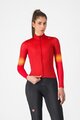 CASTELLI Hosszú ujjú kerékpáros mez - CORSO THERMAL - piros