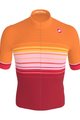 CASTELLI Rövid ujjú kerékpáros mez - SQUADRA GUEST DESIGNER A019 - narancssárga/piros