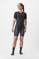 CASTELLI Kerékpáros overall - FREE SANREMO 2 W - fekete/rózsaszín