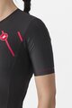 CASTELLI Kerékpáros overall - FREE SANREMO 2 W - fekete/rózsaszín