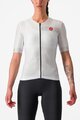 CASTELLI Rövid ujjú kerékpáros mez - FREE SPEED 2W RACE - fehér/fekete