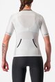 CASTELLI Rövid ujjú kerékpáros mez - FREE SPEED 2W RACE - fehér/fekete