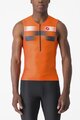 CASTELLI Ujjatlan kerékpáros mez - FREE TRI 2 - narancssárga/kék