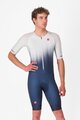 CASTELLI Kerékpáros overall - CORE TRI SUIT SHORT SLEEVE - kék/fehér