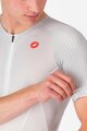 CASTELLI Rövid ujjú kerékpáros mez - FREE SPEED 3 RACE TOP - fehér