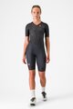 CASTELLI Kerékpáros overall - CORE TRI W SUIT SHORT SLEEVE - fekete