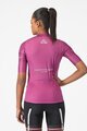 CASTELLI Rövid ujjú kerékpáros mez - #GIRO107 COMPETIZIONE W - ciklámen