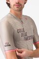 CASTELLI Rövid ujjú kerékpáros mez - GIRO COLLE DELLE FINESTRE - bézs