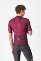 CASTELLI Rövid ujjú kerékpáros mez - GIRO SIENA - bordó