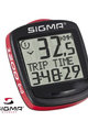SIGMA SPORT tachométer - BC 1200 - piros/fekete
