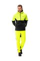 VAUDE Kerékpáros szélálló dzseki - QIMSA SOFTSHELL - fekete/sárga