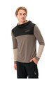 VAUDE póló - QIMSA HOODY - barna/fekete
