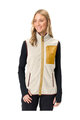 VAUDE Kerékpáros mellény - ROSEMOOR FLEECE - elefántcsont/sárga
