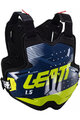 LEATT hát- és mellkasvédő - CHEST PROTECTOR 1.5 TORQUE - fekete/kék/sárga