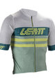 LEATT Rövid ujjú kerékpáros mez - MTB ENDURANCE 6.0 - zöld/szürke