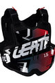 LEATT hát- és mellkasvédő - CHEST PROTECTOR TORQUE 1.5 - fekete/piros