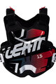 LEATT hát- és mellkasvédő - CHEST PROTECTOR TORQUE 1.5 - fekete/piros