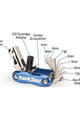 PARK TOOL multikey - MULTI KEY MT-40 PT-MT-40 - kék