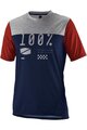 100% SPEEDLAB Rövid ujjú kerékpáros mez - AIRMATIC - kék/szürke/piros