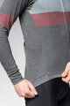 ALÉ Hosszú ujjú kerékpáros mez - WOOL LINE - szürke