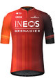GOBIK Rövid ujjú kerékpáros mez - ODYSSEY INEOS GRENADIERS 2024 - piros/narancssárga