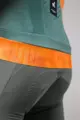 GOBIK Rövid ujjú kerékpáros mez - CX PRO 3.0 - narancssárga/zöld