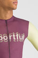 SPORTFUL Rövid ujjú kerékpáros mez - SUPERGIARA LOGO - bordó/elefántcsont