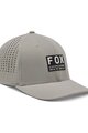 FOX Kerékpáros sapka - NON STOP TECH FLEXFIT - szürke