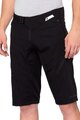 100% SPEEDLAB Rövid kerékpáros nadrág kantár nélkül - AIRMATIC SHORTS - fekete