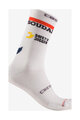 CASTELLI Klasszikus kerékpáros zokni - ROSSO CORSA PRO 18 QUICK STEP 2025 - fehér